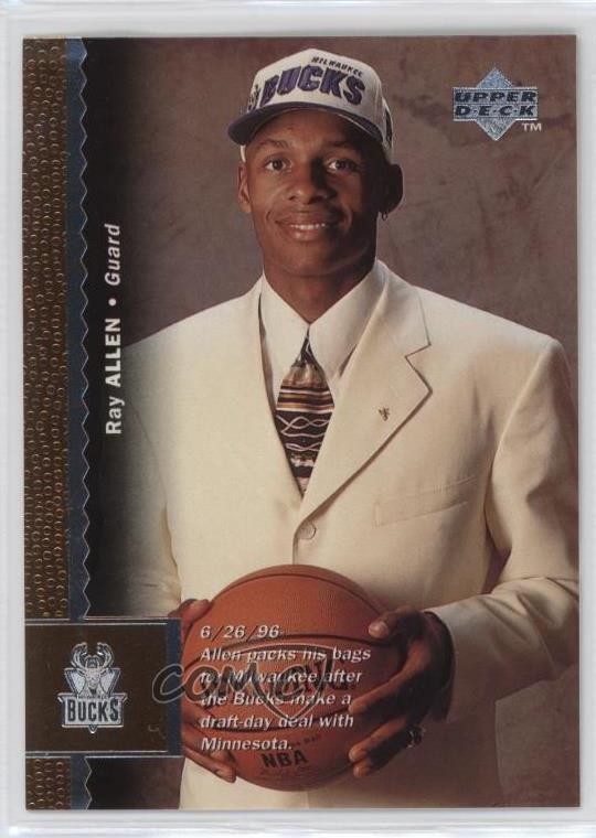 1996-97 Upper Deck Ray Allen #69 Rookie RC HOF 0m7e