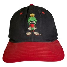 Vintage Marvin the Martian Hat Snapback OSFA Looney Tunes Black