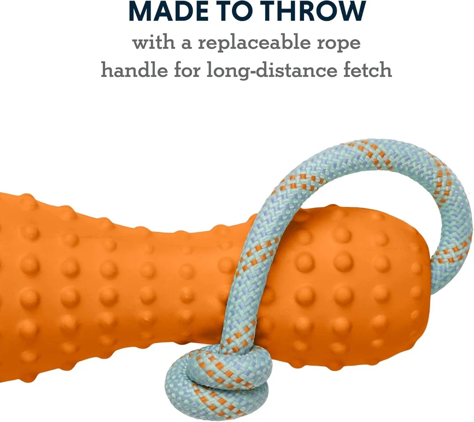 Ruffwear, Gourdo Natural Rubber Throw Toy for Dogs Large, Campfire Orange - Image 4 of 4