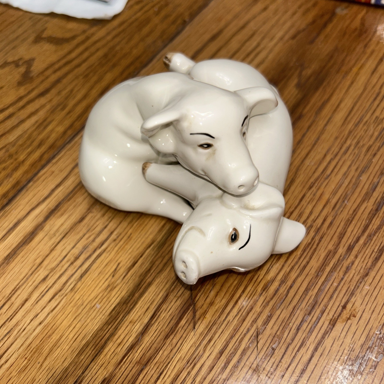 Vtg Fitz & Floyd Nesting Pigs Salt and Pepper Shakers
