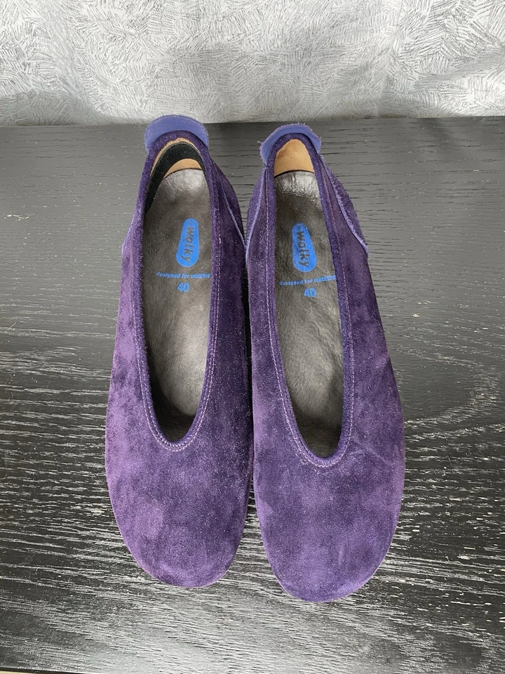 Zapatos para caminar Wolky Ballet planos púrpura pantorrilla gamuza ciruela | 40 | 9,5 Foto 4 de 4