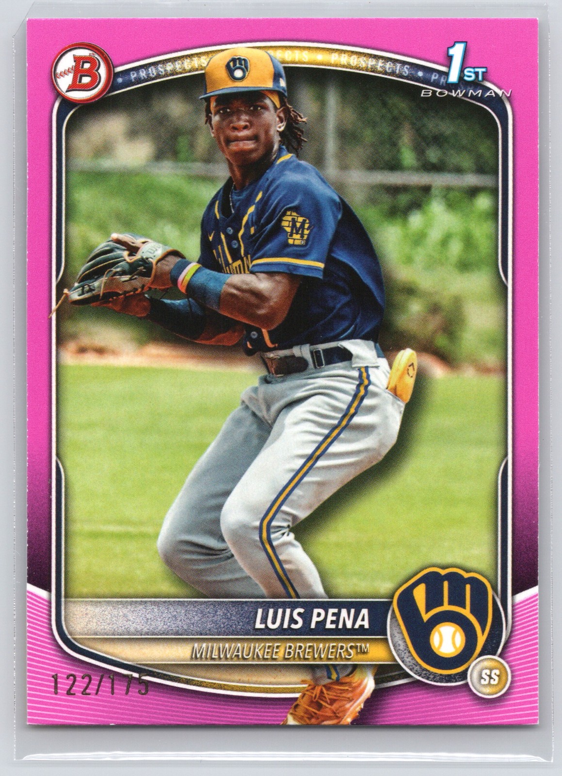 2025 Bowman #BP-38 Luis Pena Prospects Pink #/175