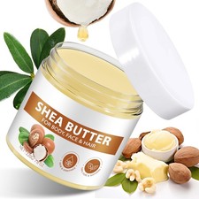 Beurre de karité non raffiné bio 220 g, 100 % pur beurre de karité bio pour c...
