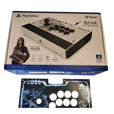 Nacon Fighting Stick - Daija with White Class 2026 EVO Skin for PS4, PS5 Kayane