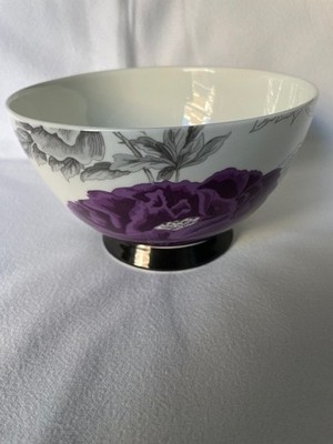 Portobello by Inspire Bone China lila Pfingstrose Schale, top