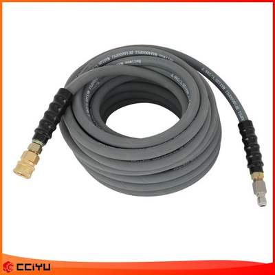#ad Pressure Washer Hose Gray With Couplers 100ft 4000psi 3 8quot; $93.99