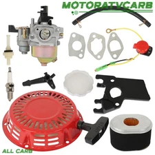 ALL-CARB For Honda GX160 GX200 Carburetor Recoil Ignition Coil Spark Plug Kit