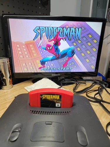N64 Spider-Man Video Game Authentic Cartridge Tested Working!
