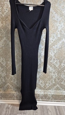H&M Damenkleid Schwarz Größe M