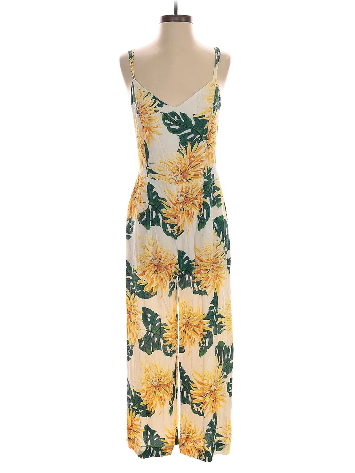 Macacão amarelo feminino básico Zara P