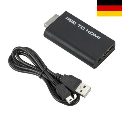 PS2 auf zu HDMI Converter 1080p HD TV Stick Adapter 3,5mm Kabel PlayStation 2  