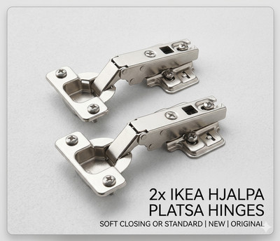 2x IKEA HJALPA PLATSA hinges soft closing or standard new ORIGINAL