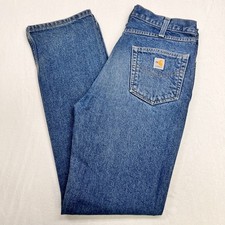 Carhartt FR Jeans Mens 34x36 Blue Denim Flame Resistant Workwear Utility Pants