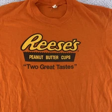 Vintage Reeses Peanut Butter Cups Shirt Large Candy Promo Snack 80s
