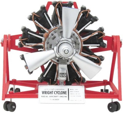 Wright Cyclone Radial Aircraft Engine C9HE (STEM) 1/12 Scale Model Kit [Used Ver