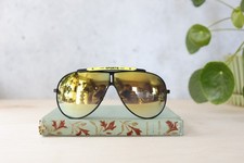 Vintage 1980s Sunglasses NOS Multicolor Taiwan Aviator Cowboy Western Grandpa