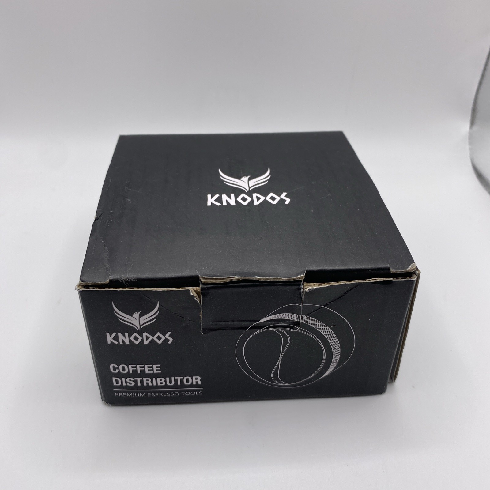 Knodos 54mm Espresso Distribution Tool Stainless Steel Adjustable Wooden Coffee