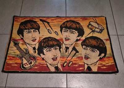 Original 1964 Beatles Belgium Rug RARE VG+