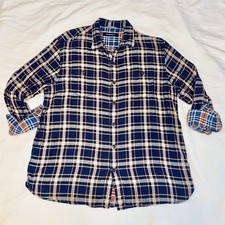 Tommy Bahama Men's Heavy Flannel Plaid Lined Button Down Long Sleeve Shirt XL