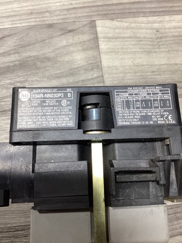 ALLEN BRADLEY 194R-NN030P3 SER.B #103B108PR2 - Picture 4 of 4