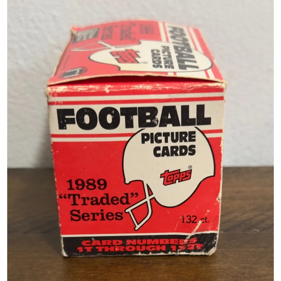 Juego completo de fútbol americano intercambiado Topps 1989 - tarjetas de novato Deion Sanders Troy Aikman Foto 4 de 4