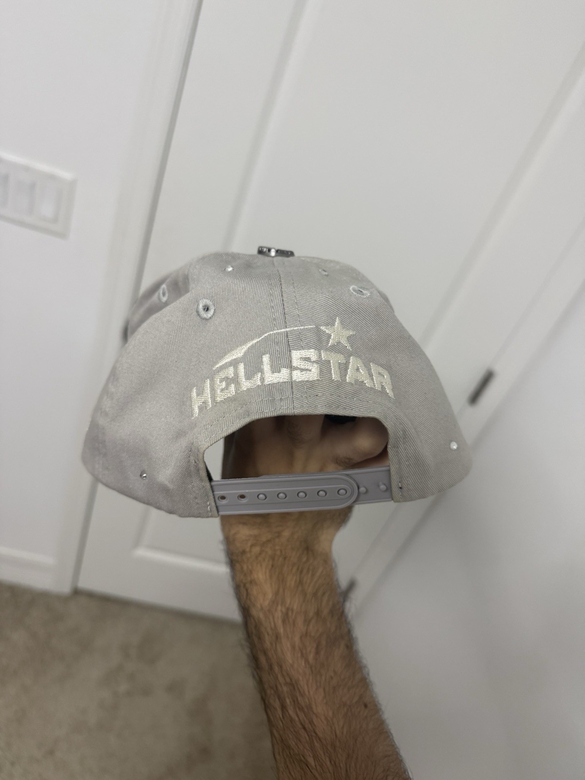 AUTHENTIC OG Hellstar Gray Rhinestone Cap - image 3