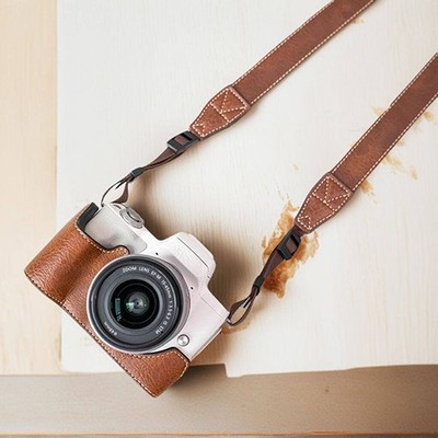 For Canon M50 M50II Camera Bag Protection Dock Case Base Leather Cover Shell