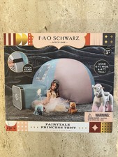 FAO Schwarz Inflatable Dome Fairytale Princess Tent Easy Assembly New
