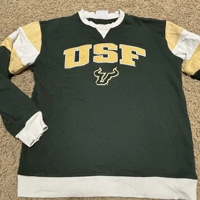 South Florida Bulls Sweatshirt Medium NCAA Football Crewneck Pullover Champion - Image 1 of 4