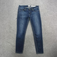 Indigo Rein Jeans Womens 11/12 Blue Skinny Stretch Mid Rise Five Pocket Jeans