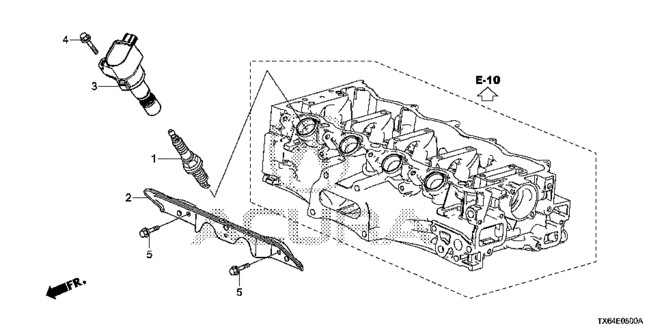 Genuine Acura Spark Plug DXU22HCRD11S Denso 12290-R1A-A01