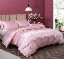 Satin Duvet Cover Twin, Single Soft Duvet Cover Only, Luxury Silky Like Blush