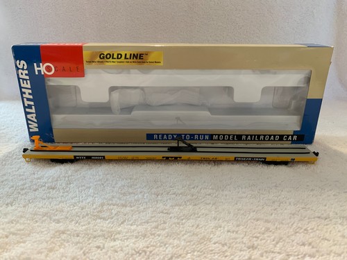 Walthers Goldline #932-40311 HO Scale WTTX 89' Flush Deck Flatcar #158081 | Zustand: Used