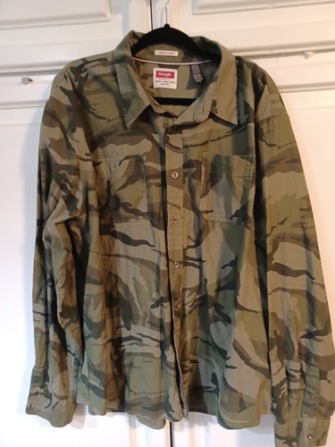 Wrangler Mens Camo Shirt 3XL - Picture 4 of 6