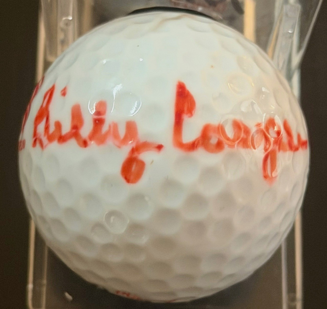 BILLY CASPER SIGNED AUTOGRAPHED GOLF BALL WITH ROOKIE CARD HALL OF FAME
