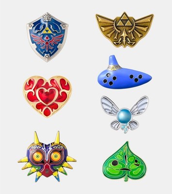 Nintendo Tokyo Zelda Crest Logo Pins Badge Brooch Hyrule Japan