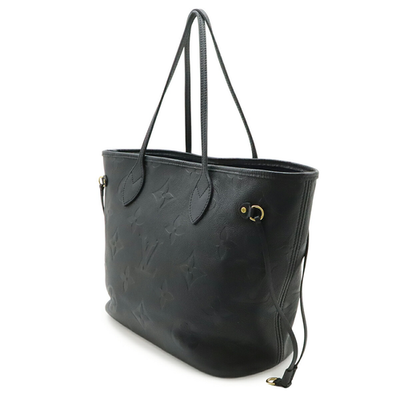 LOUIS VUITTON M45685 Monogram Empreinte Neverfull MM Tote Bag Noir