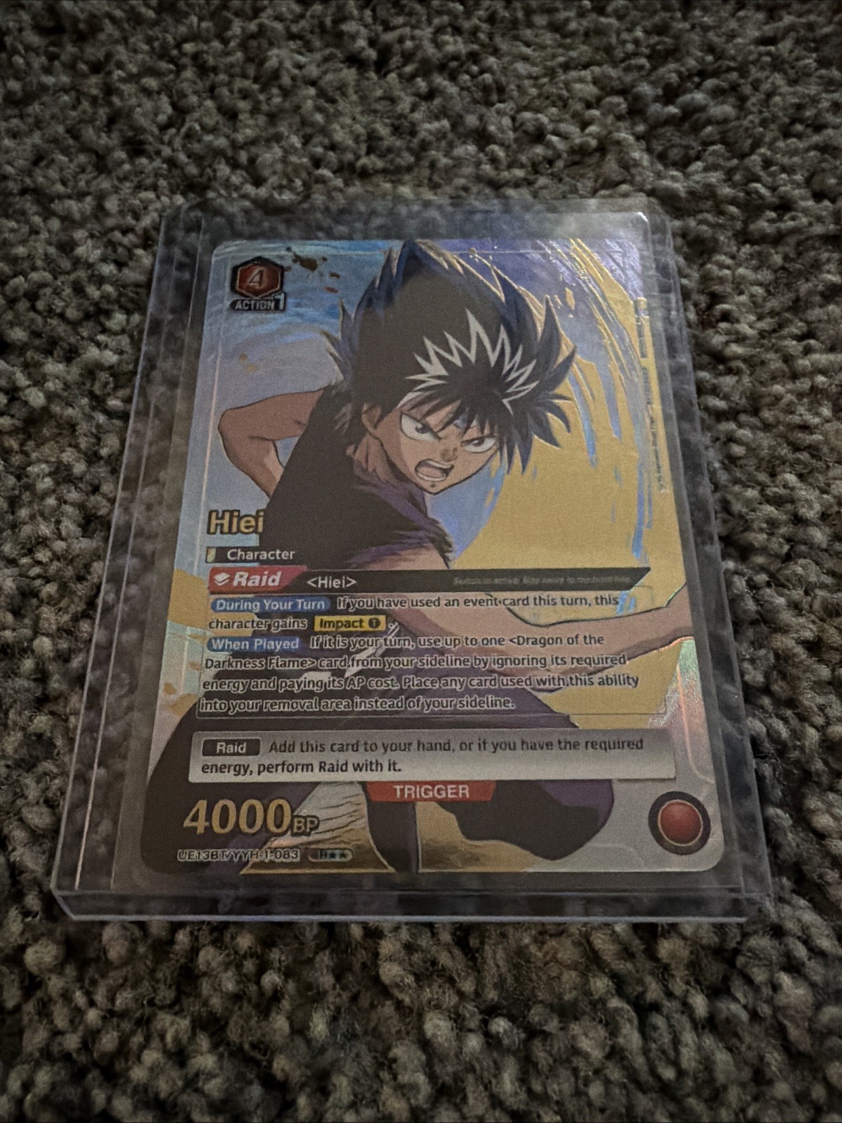 Hiei UE13BT/YYH-1-083 SR** Union Arena TCG Yu Yu Hakusho