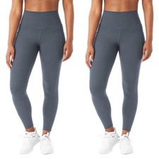 2 Pack Member's Mark Women's Everyday High-Rise Ankle Legging Size L Charcoal