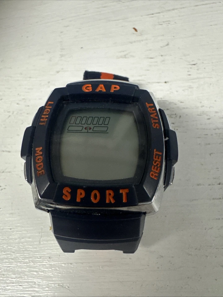 Reloj deportivo Gap de colección cronómetro niños/mujeres talla AZUL/NARANJA necesita pilas Foto 2 de 4