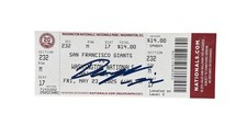Daylen Lile Signed MLB Debut Ticket Giants @ Washington Nationals 5-22-2025