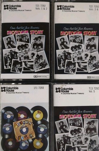 Columbia House The Motown Story 1981 Set Of 4 Cassette Tapes - RARE!