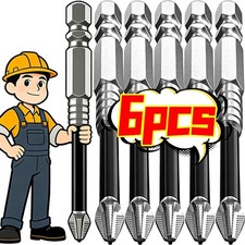 6pcs High Magnetic Screw Driver Drill Bit Set Magnetic Drill Bits Anti-Slip UK