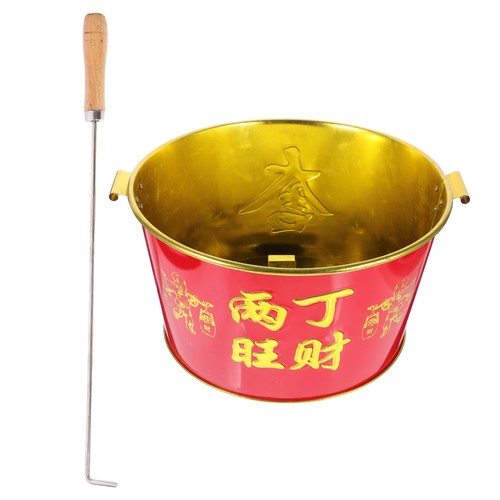 1 Set Sacrificial Burning Bucket Money Incinerator Burning Paper Bucket - Picture 3 of 12