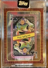 Buzz Lightyear Topps Disney Mint 2025 Playing Card 7 of Clubs 44/125 Encased