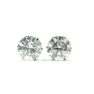 Orecchini gioiello traforati diamante naturale 2 428 ct platino 3135231