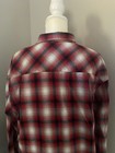 Forever 21 Mens Flannel Shirt Button Down Plaid Red Cotton Size M — photo 5