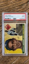 1955 Topps - Sandy Koufax #123 (Rookie Card) - PSA 2 - Hall of Famer. rookie card picture