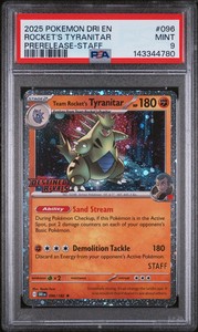 Team Rocket's Tyranitar 096/182 Destined Rivals Prerelease Holo