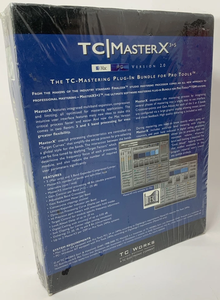 TC|MASTERX 3+5 TC-Quality Dynamics Processing Bundle Version 2.0 MAC - Image 2 of 2